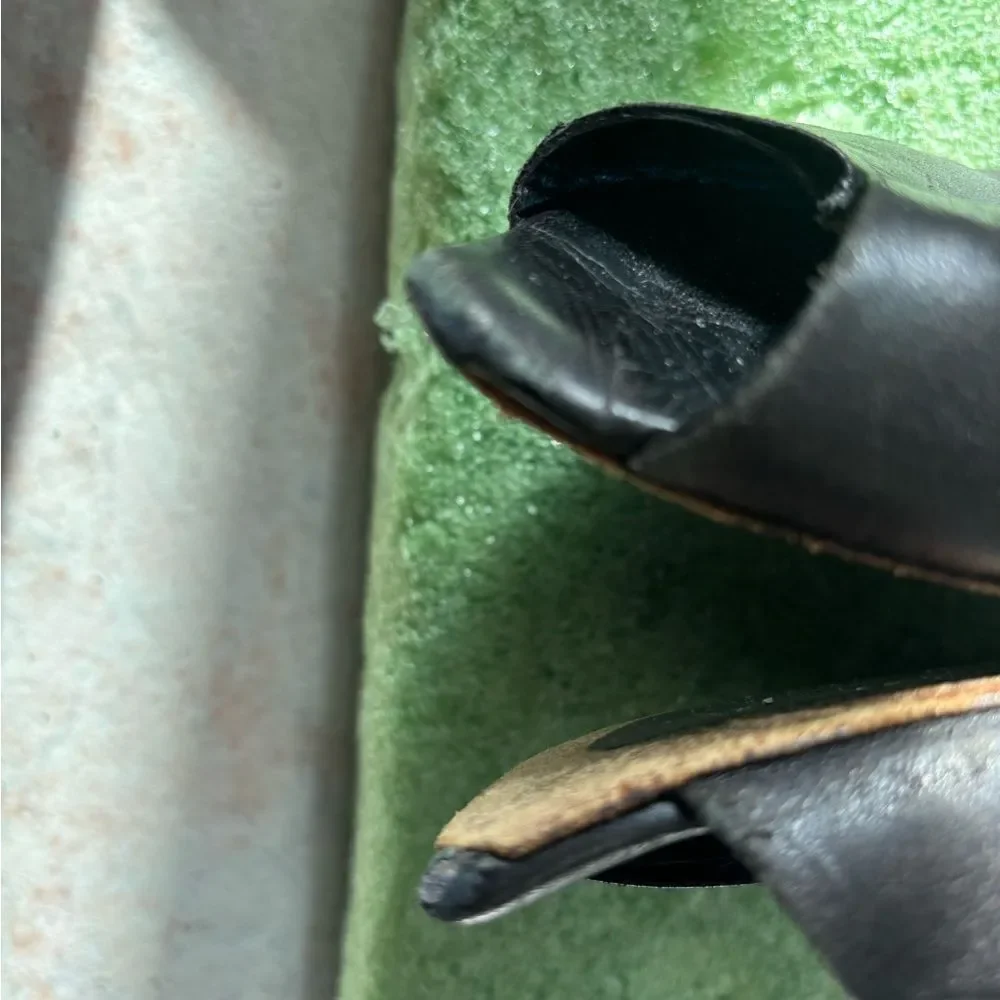 Jil Sander flats cut out sandals pointy toe shoes slip on dress slides open toe